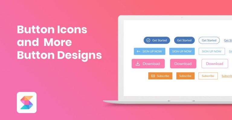 Button Icons and More Button Designs - Stackable