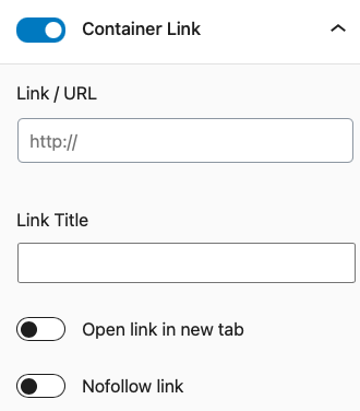 Container link settings in. the new Stackable update