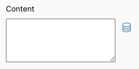 Content Text Field